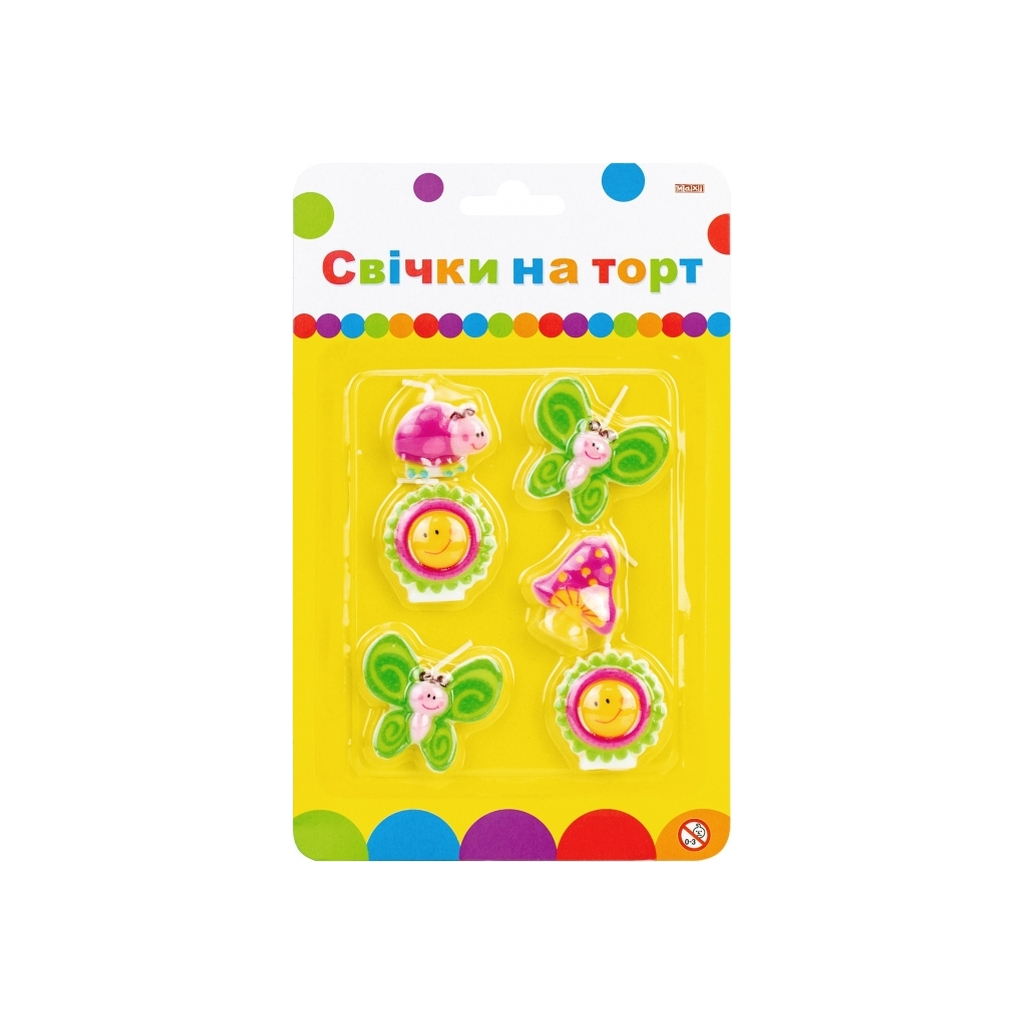 Свічка Maxi Весна 6 шт на торт (MX624030) - зображення 1