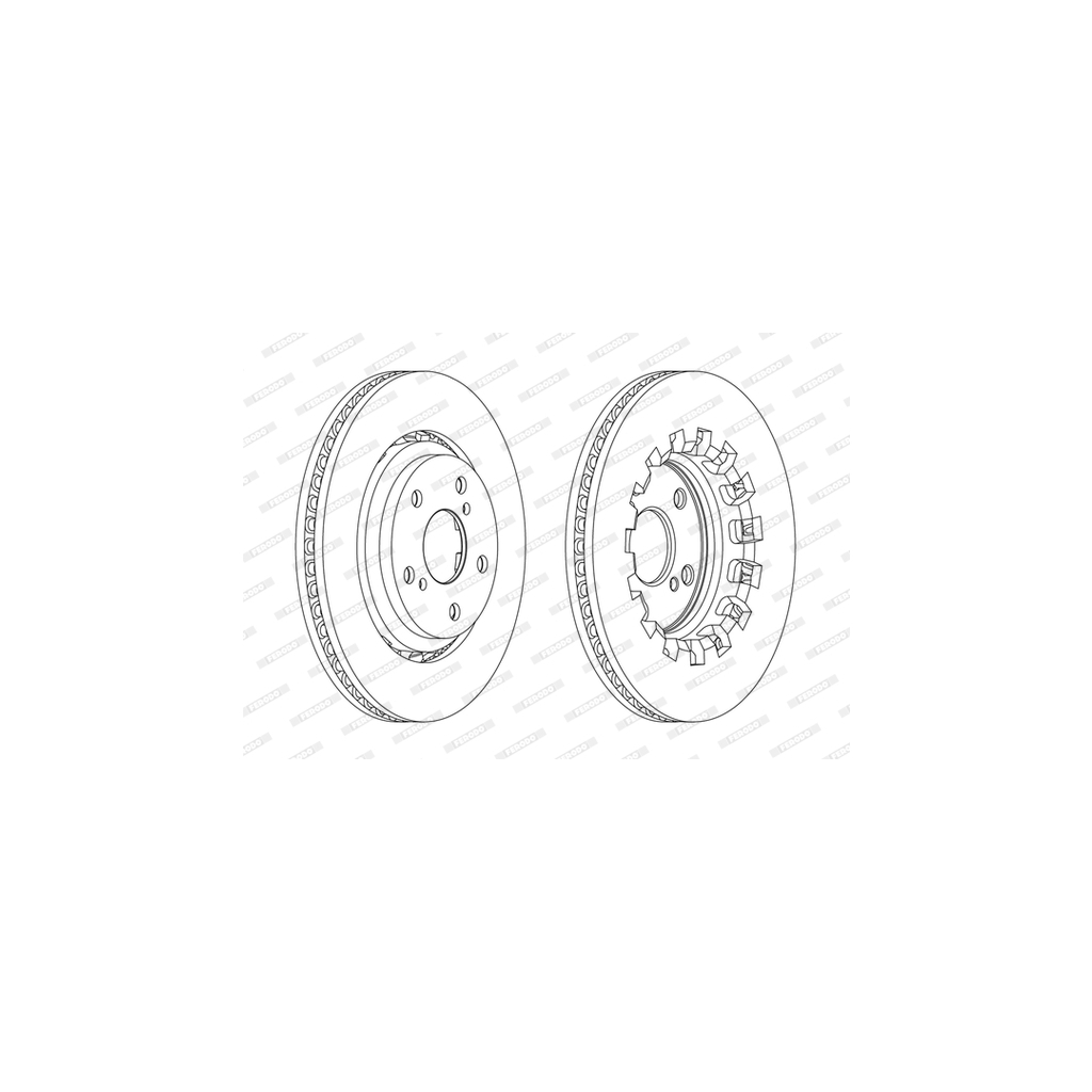 Гальмівний диск FERODO DDF2268C - зображення 1