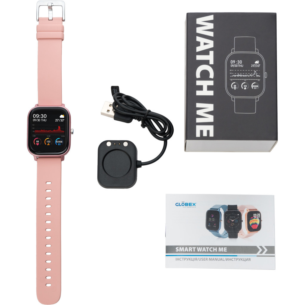 Смарт-годинник Globex Smart Watch Me (Pink) - зображення 8