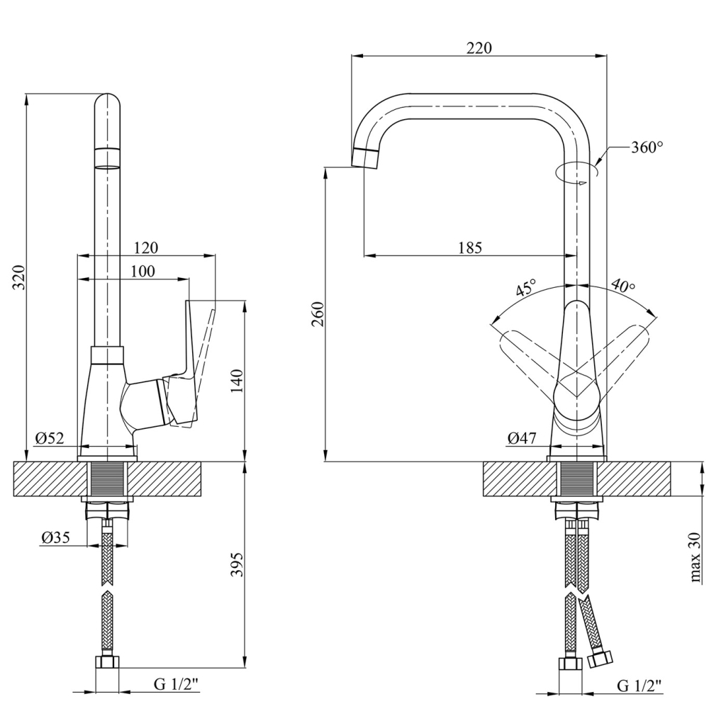 Змішувач Kroner Elbe-SCH030 - зображення 9