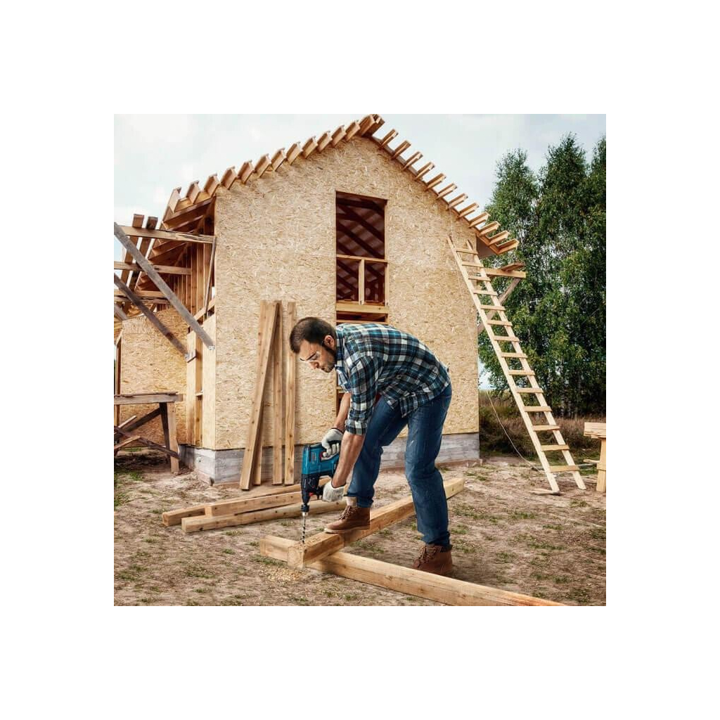 Перфоратор Bosch GBH 180-LI, 1x4.0 Ач, 18, 2 Дж, набір SDS Plus, 2.3 кг (0.615.990.M9C) - зображення 4