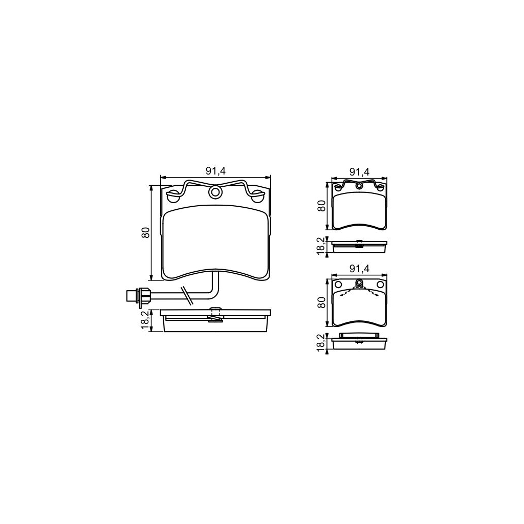 Гальмівні колодки Bosch 0 986 494 041 - зображення 2
