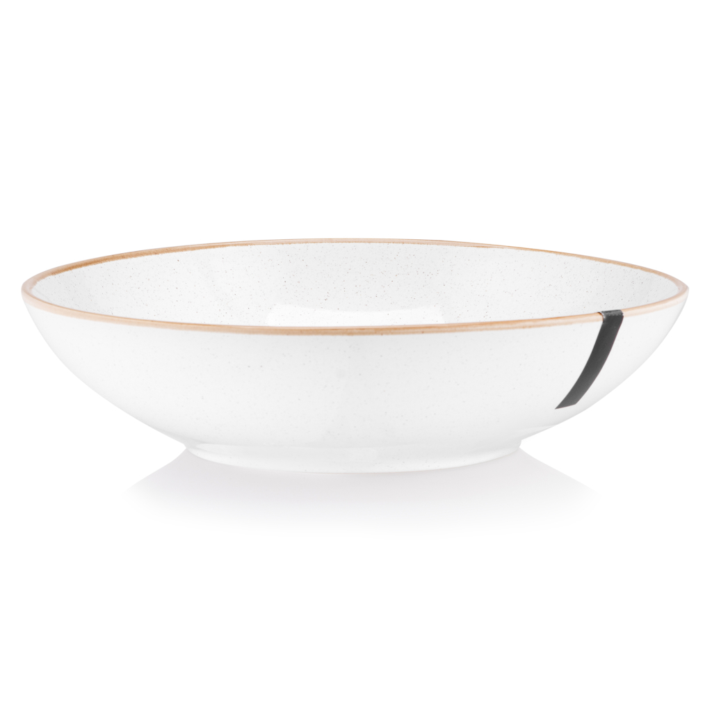 Тарілка Ardesto Apulia, 820мл, 20.8см, кераміка, білий (AR2921AW) - зображення 1