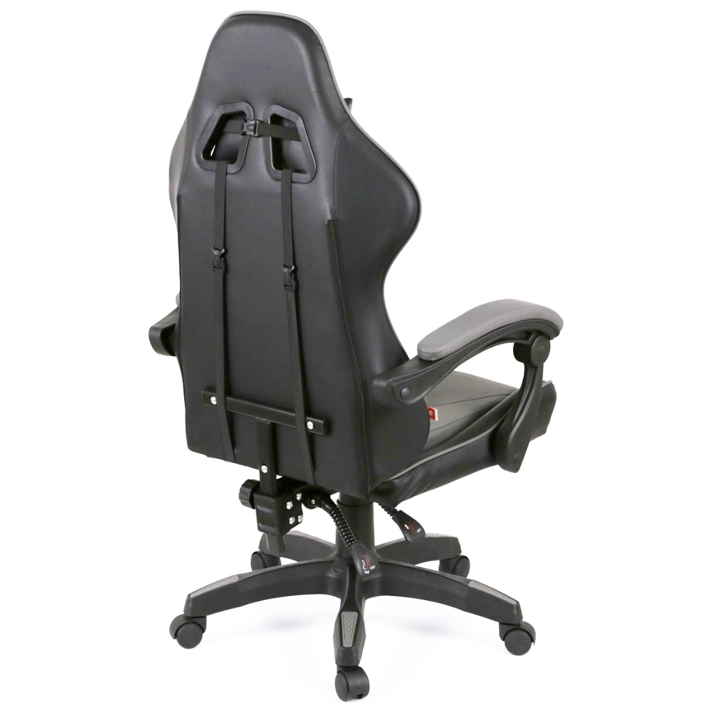 Крісло ігрове Аклас Бешкет ANF підліткове Чорний (PU-чорний/сірий) (00160338) - зображення 4