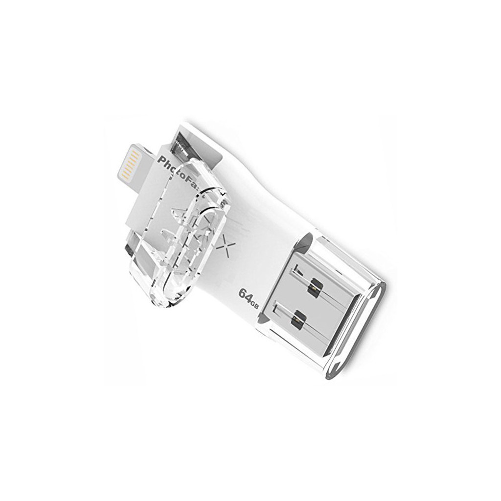 USB флеш накопичувач PhotoFast 64GB i-Flashdrive MAX White USB/Lightning (IFDMAX64GB) - зображення 3
