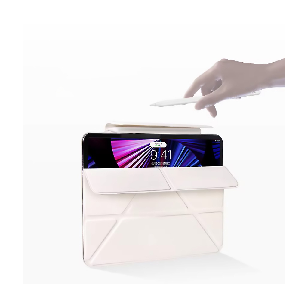 Чохол до планшета BeCover Ultra Slim Origami Magnetic Apple iPad Pro 11" M4 2024 Beige (712961) - зображення 6