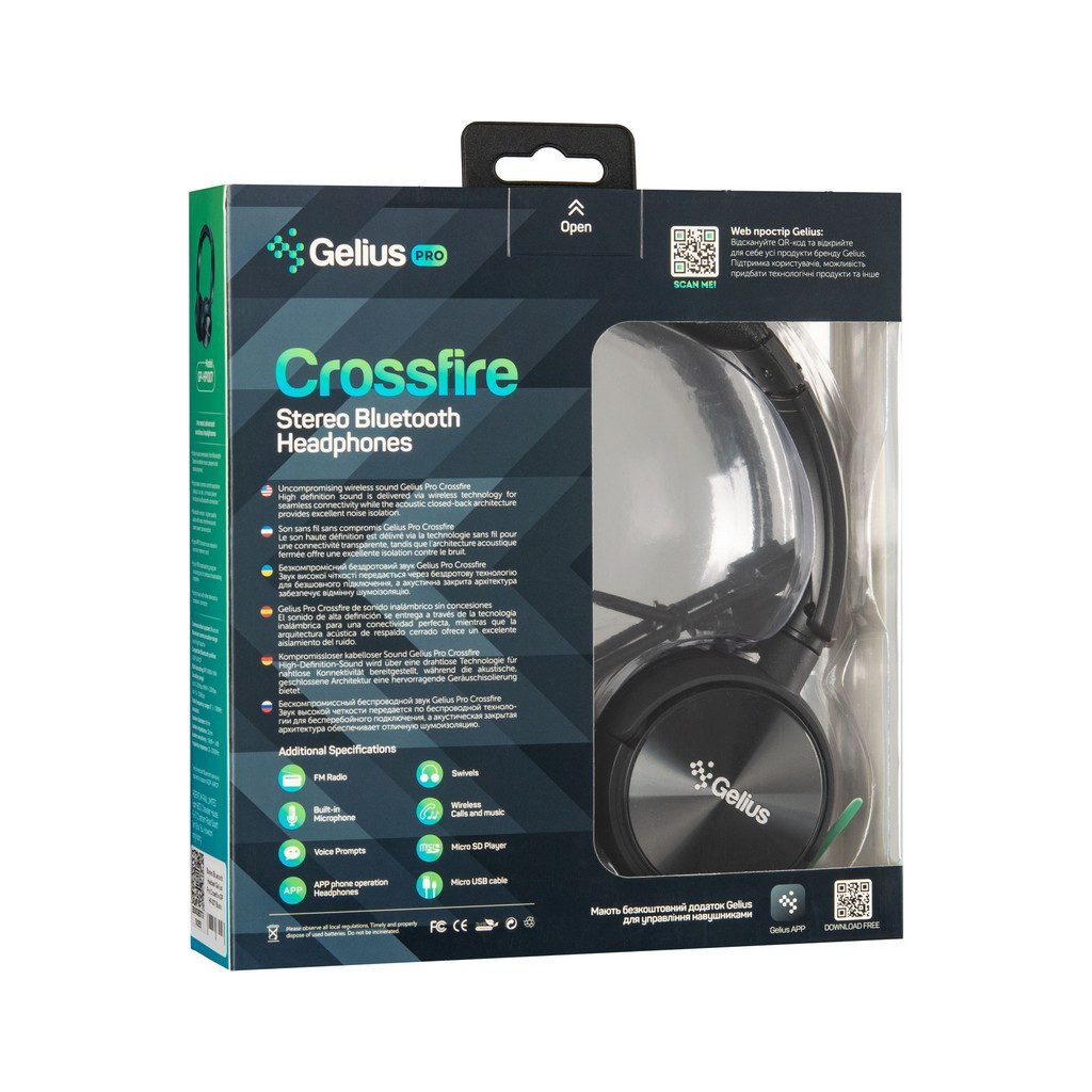 Навушники Gelius Pro Crossfire Black (GP HP-007 Black) - зображення 9