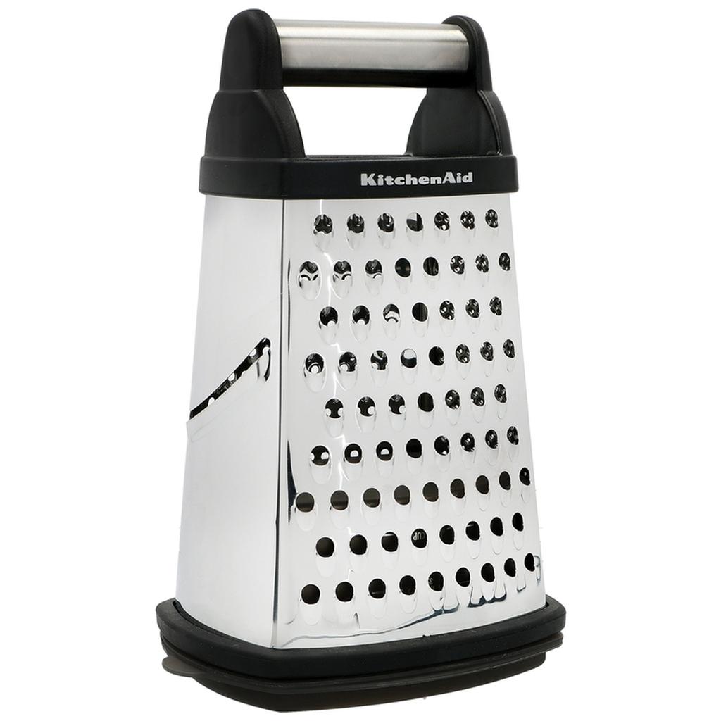 Терка KitchenAid Universal чотирьохстороння з контейнером, чорна (KQG300OSOBE) - зображення 1