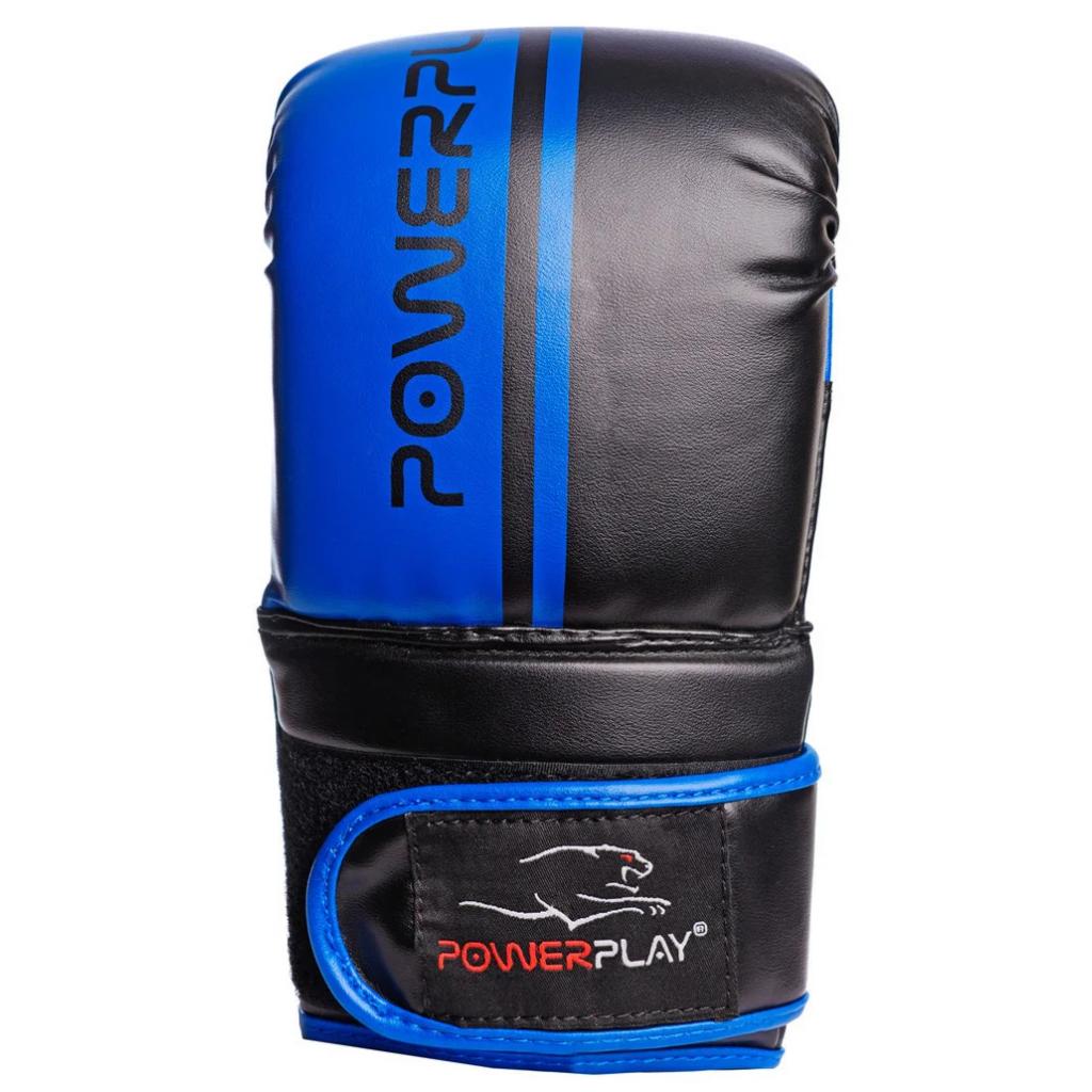 Снарядні рукавички PowerPlay 3025 M Blue/Black (PP_3025_M_Blue/Black) - зображення 4
