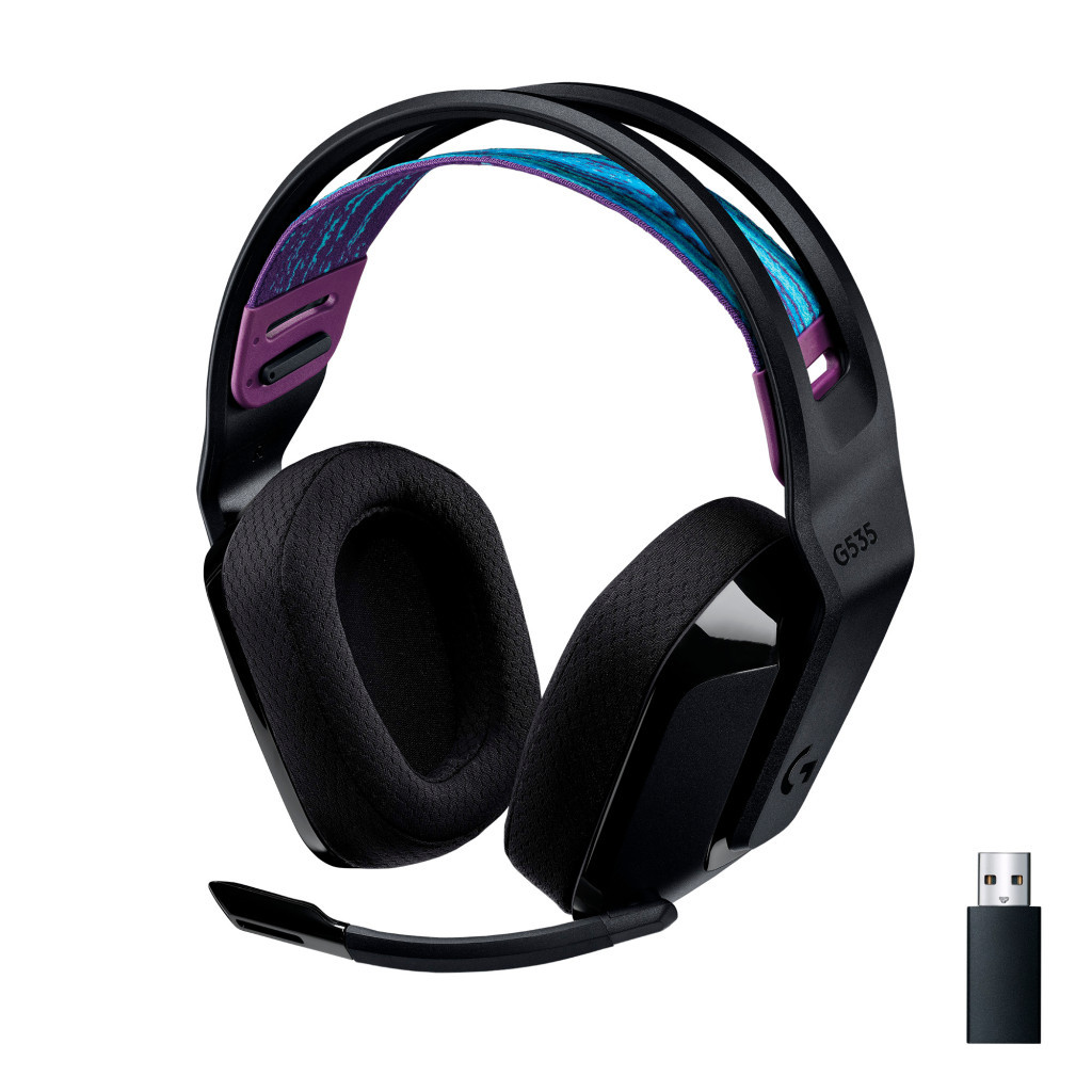 Навушники Logitech G535 Lightspeed Wireless Gaming Headset Black (981-000972) - зображення 1