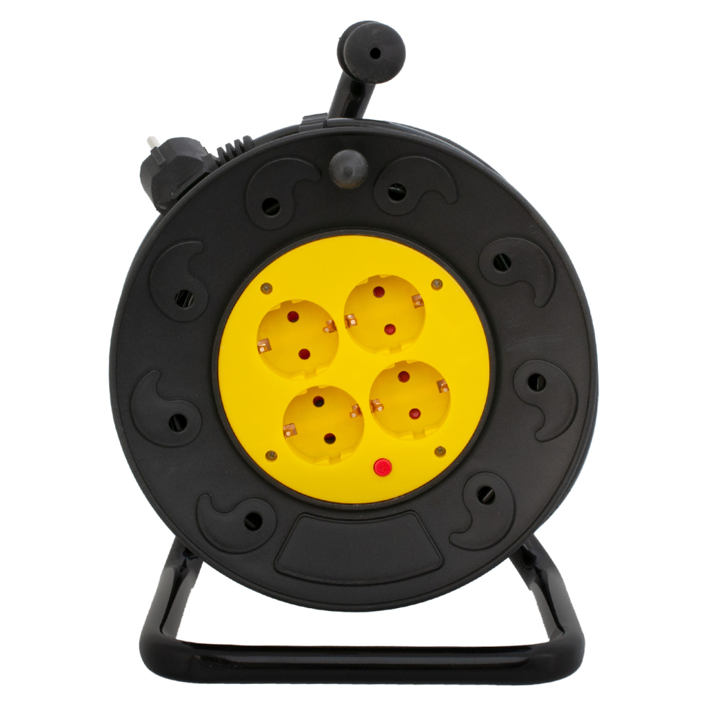 Мережевий подовжувач Patron EXT-PN-CABREL-25B-4 25m 3*2.5mm2 (EXT-PN-CABREL-25B-4) - зображення 1