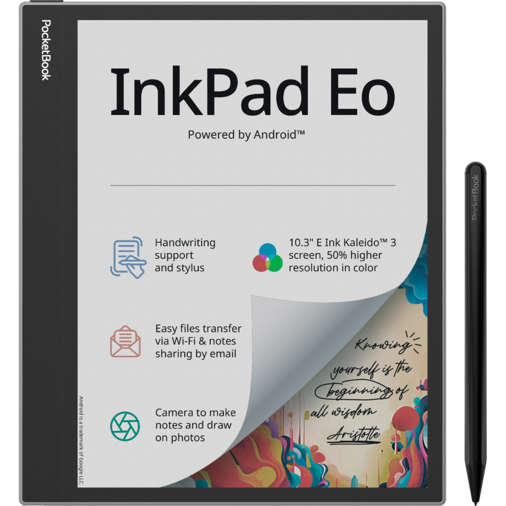 Електронна книга Pocketbook 1042 InkPad Eo, Mist Grey (PB1042-M-WW) - зображення 1