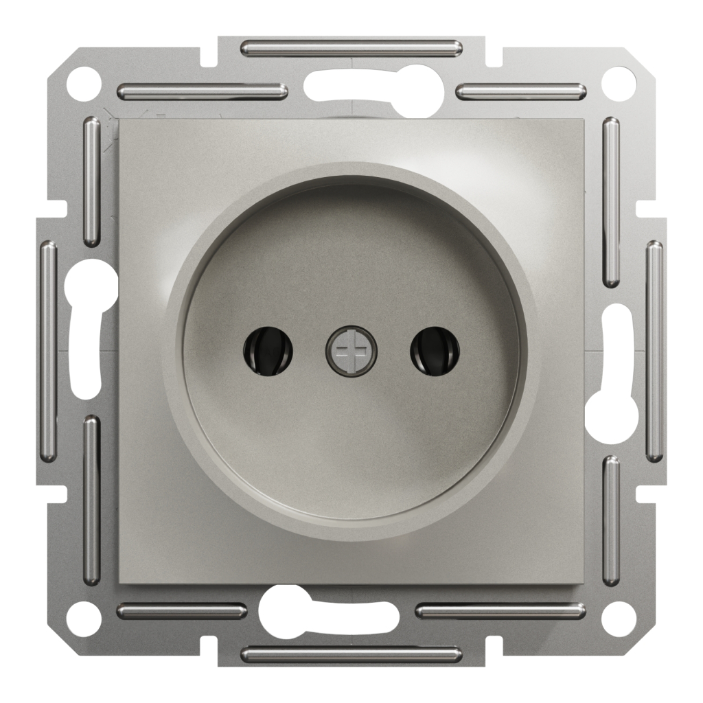 Розетка Schneider Electric ASFORA без заземлення бронза (EPH3000169) - изображение 1