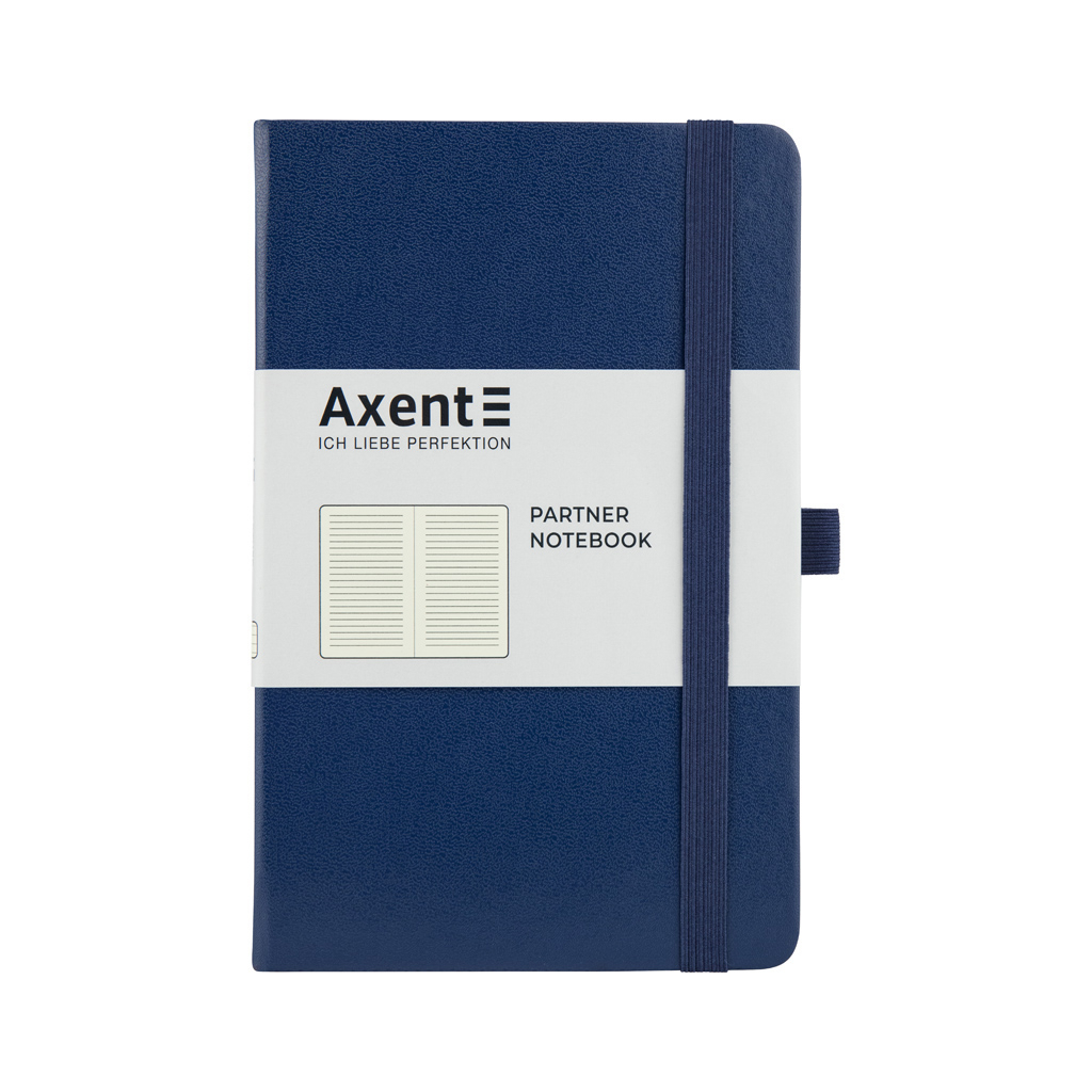 Книга записна Axent Partner 125х195 мм в лінійку 96 аркушів Синя (8308-02-A) - зображення 1