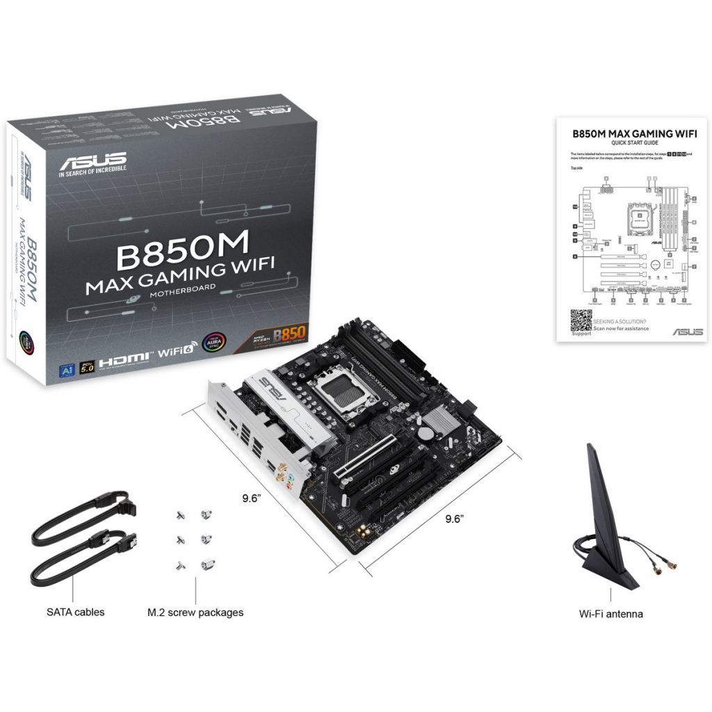 Материнська плата ASUS B850M MAX GAMING WIFI - зображення 8