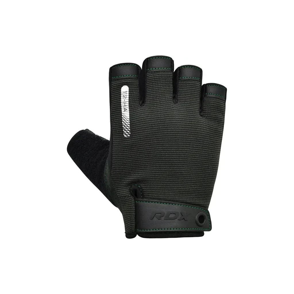 Рукавички для фітнесу RDX T2 Half Army Green XL (WGA-T2HA-XL) - зображення 2