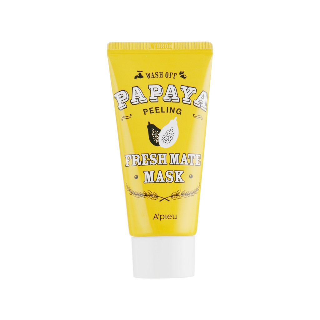 Маска для обличчя A'pieu Fresh Mate Mask очищаюча освітлююча Папайя 50 мл (8806185733366) - зображення 1
