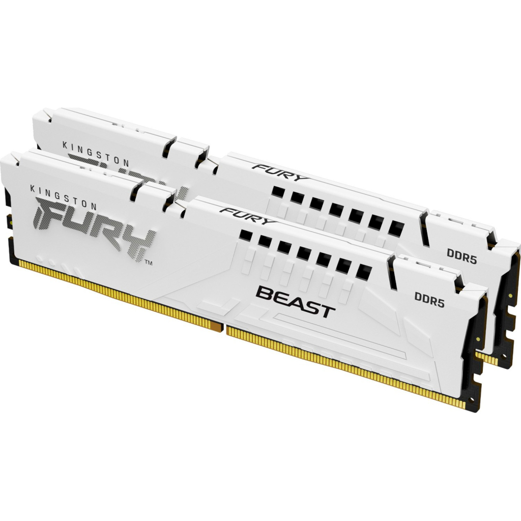 Модуль пам'яті для комп'ютера DDR5 32GB (2x16GB) 6800 MHz Beast White Kingston Fury (ex.HyperX) (KF568C34BWK2-32) - зображення 3
