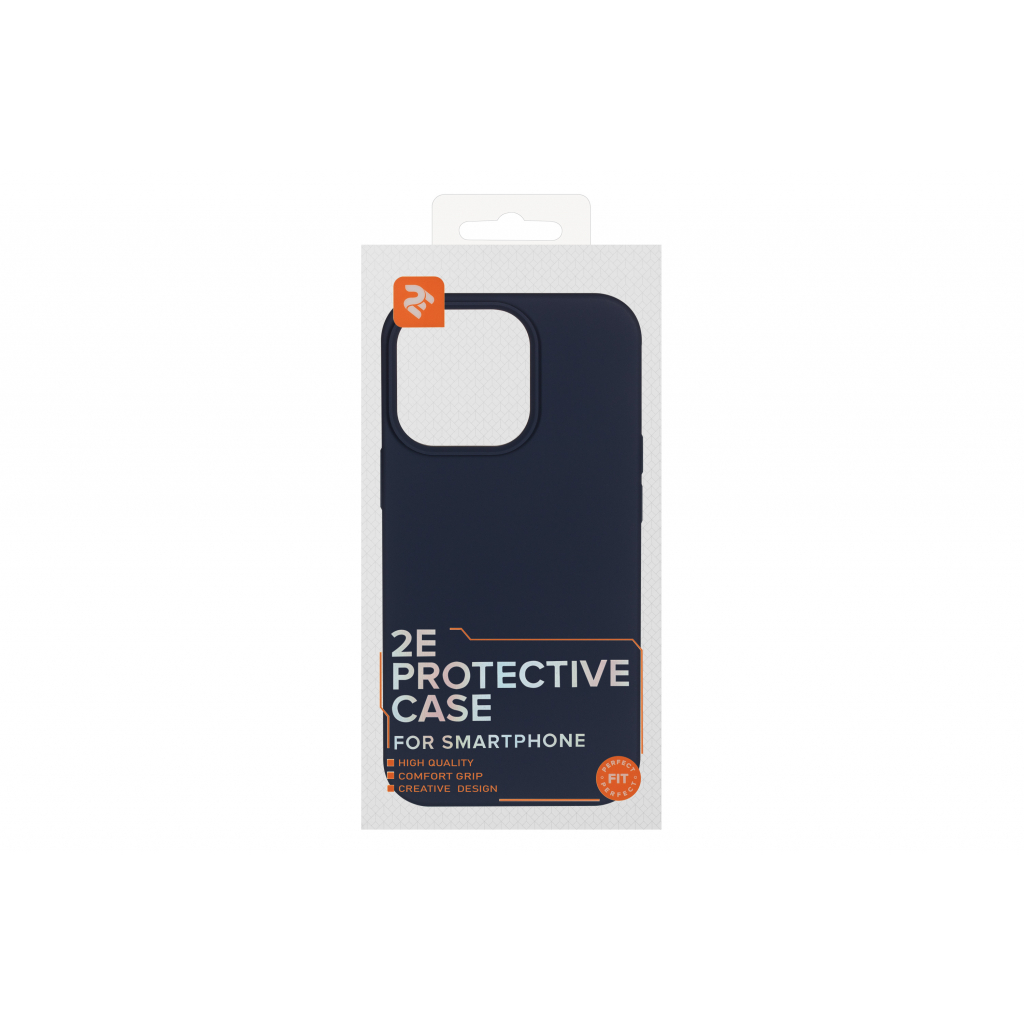 Чохол до мобільного телефона 2E Basic Apple iPhone 13 Pro, Liquid Silicone, Midnight Blue (2E-IPH-13PR-OCLS-MB) - зображення 2