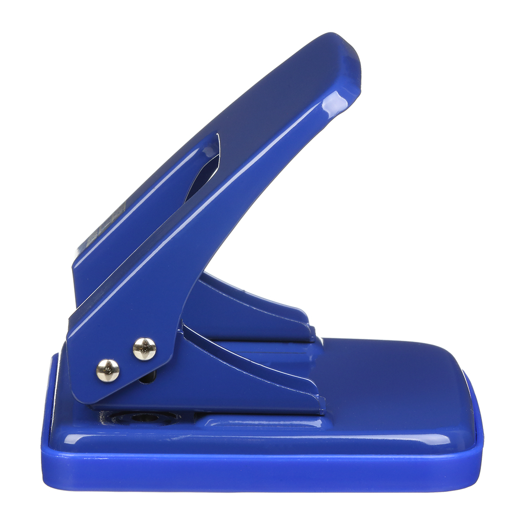 Діркопробивач Buromax металевий, до 25 аркушів, 122 х 108 х 54 мм, синій (BM.4030-02) - изображение 3