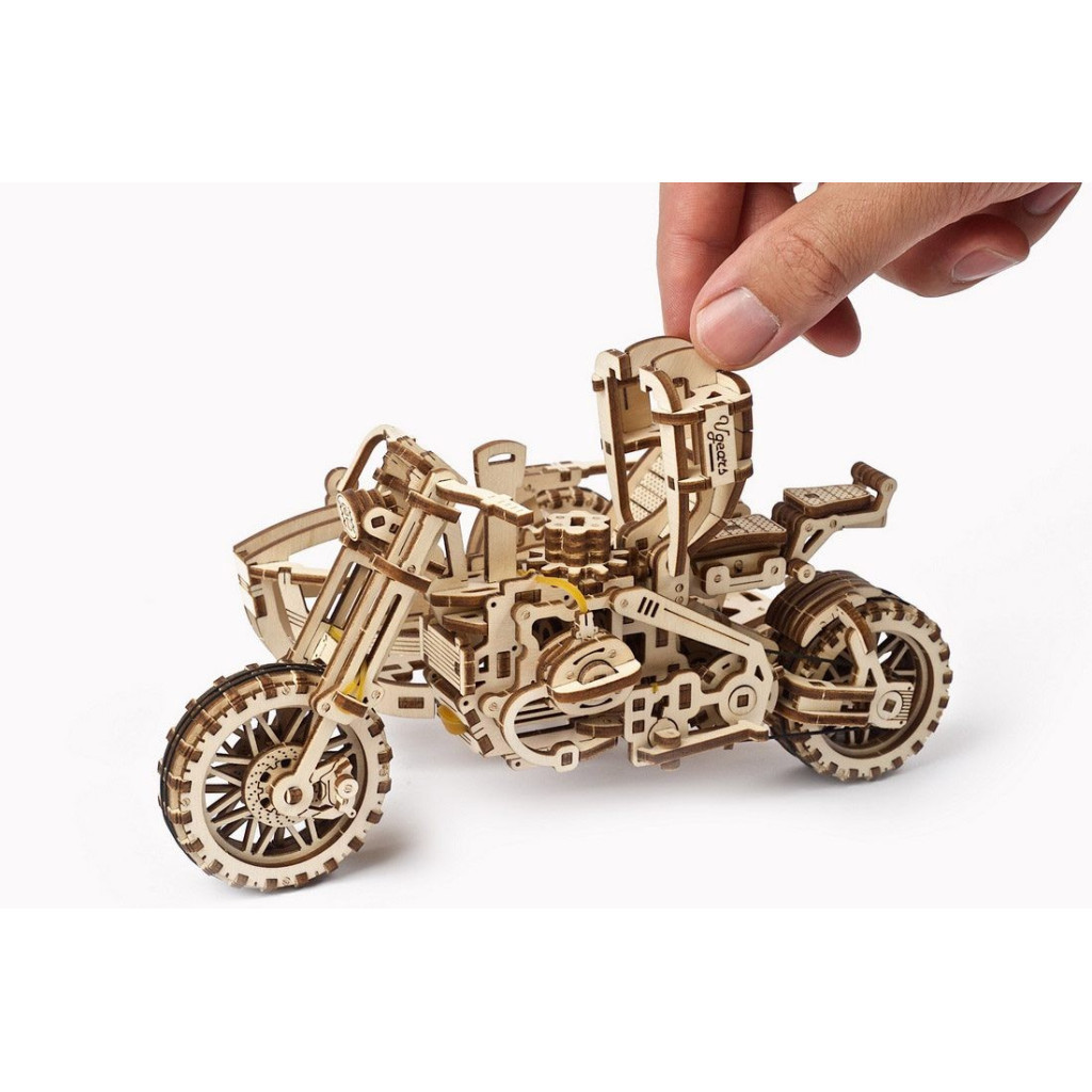 Конструктор Ugears Scrambler UGR-10 з мотоколяскою (70137) - изображение 9