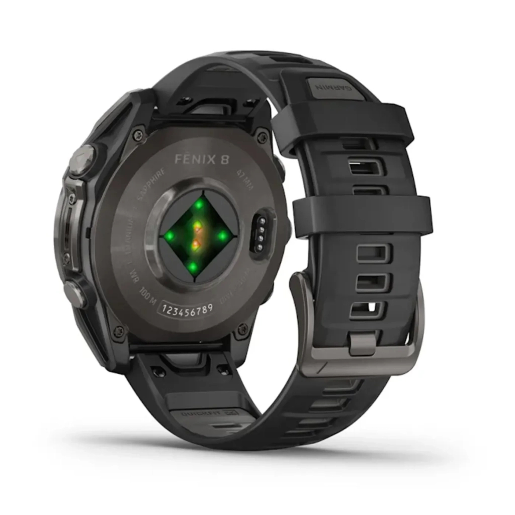 Смарт-годинник Garmin fenix 8 47mm, AMOLED, Saph, CrbnGryTi/Blk, Blk/PebbleGryBnd, GPS (010-02904-21) - зображення 6