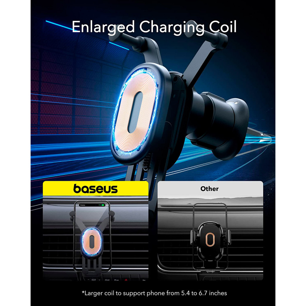 Універсальний автотримач Baseus Wireless Charge Pro 15W (SUWX030001) - изображение 11