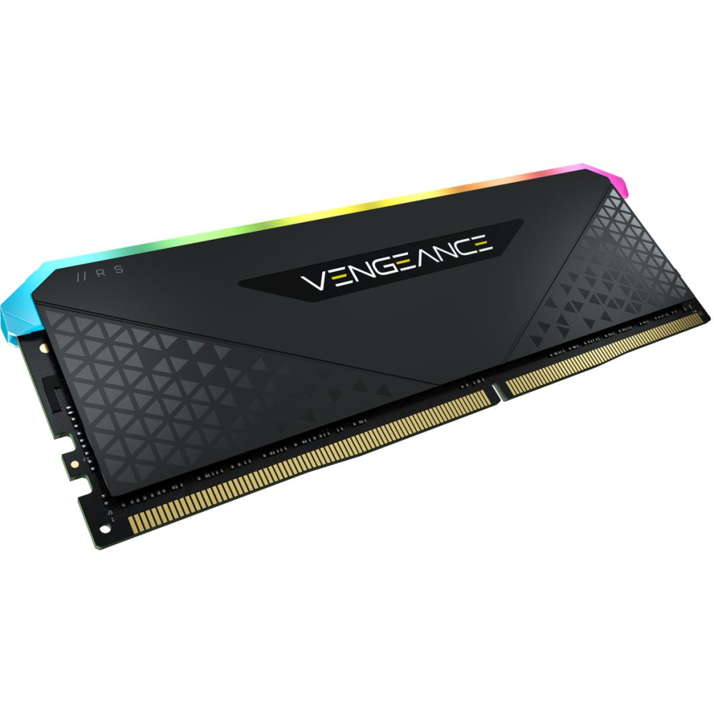 Модуль пам'яті для комп'ютера DDR4 16GB 3600 MHz Vengeance RGB RS Black Corsair (CMG16GX4M1D3600C18) - зображення 2
