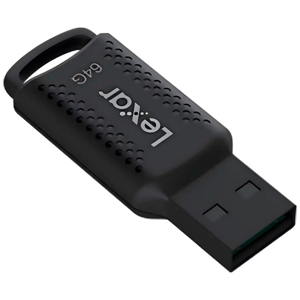 USB флеш накопичувач Lexar 64GB JumpDrive V400 Black USB 3.0 (LJDV400064G-BNBNG) - зображення 3