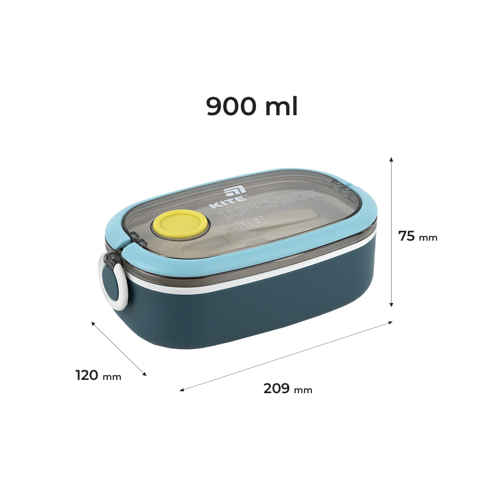 Ланч-бокс Kite 900 мл, синій (K25-1180-2) - зображення 2