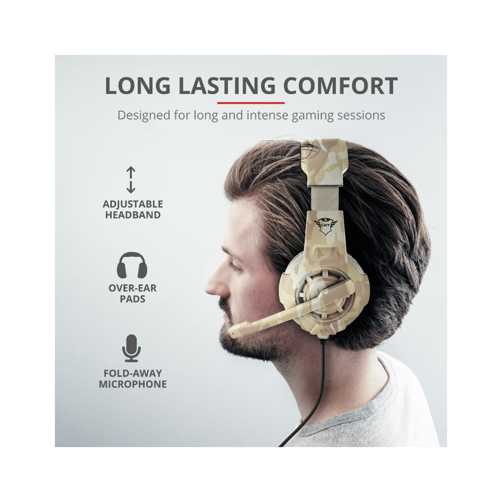 Навушники Trust GXT 310D Radius Gaming Headset Desert camo (22208) - зображення 7