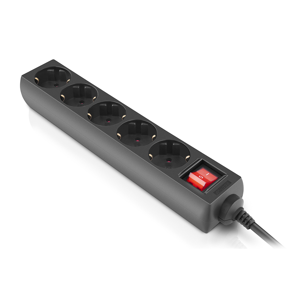 Мережевий фільтр живлення REAL-EL RS-Protect M 5m, black (EL122300030) - зображення 3