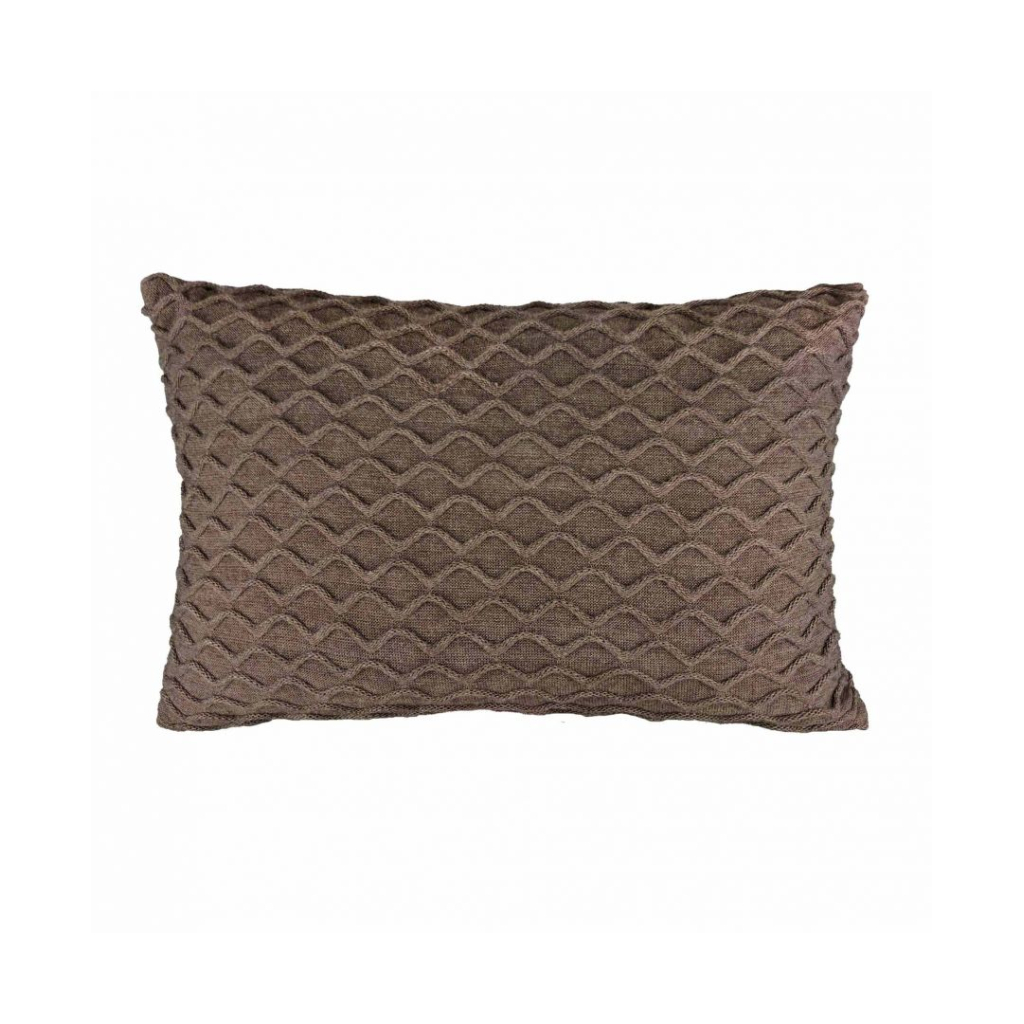 Подушка Прованс декоративна в'язана Хвиля Горiх 30х45 (4823093436893) - зображення 2