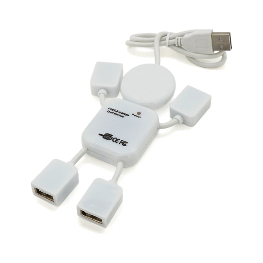 Концентратор Voltronic USB 2.0 to 4xUSB man OEM (YT-HM4-W) - зображення 1