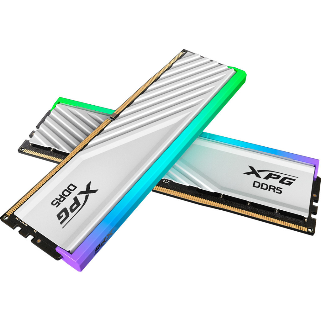 Модуль пам'яті для комп'ютера DDR5 48GB (2x24GB) 6000 MHz XPG Lancer Blade RGB White ADATA (AX5U6000C3024G-DTLABRWH) - зображення 3