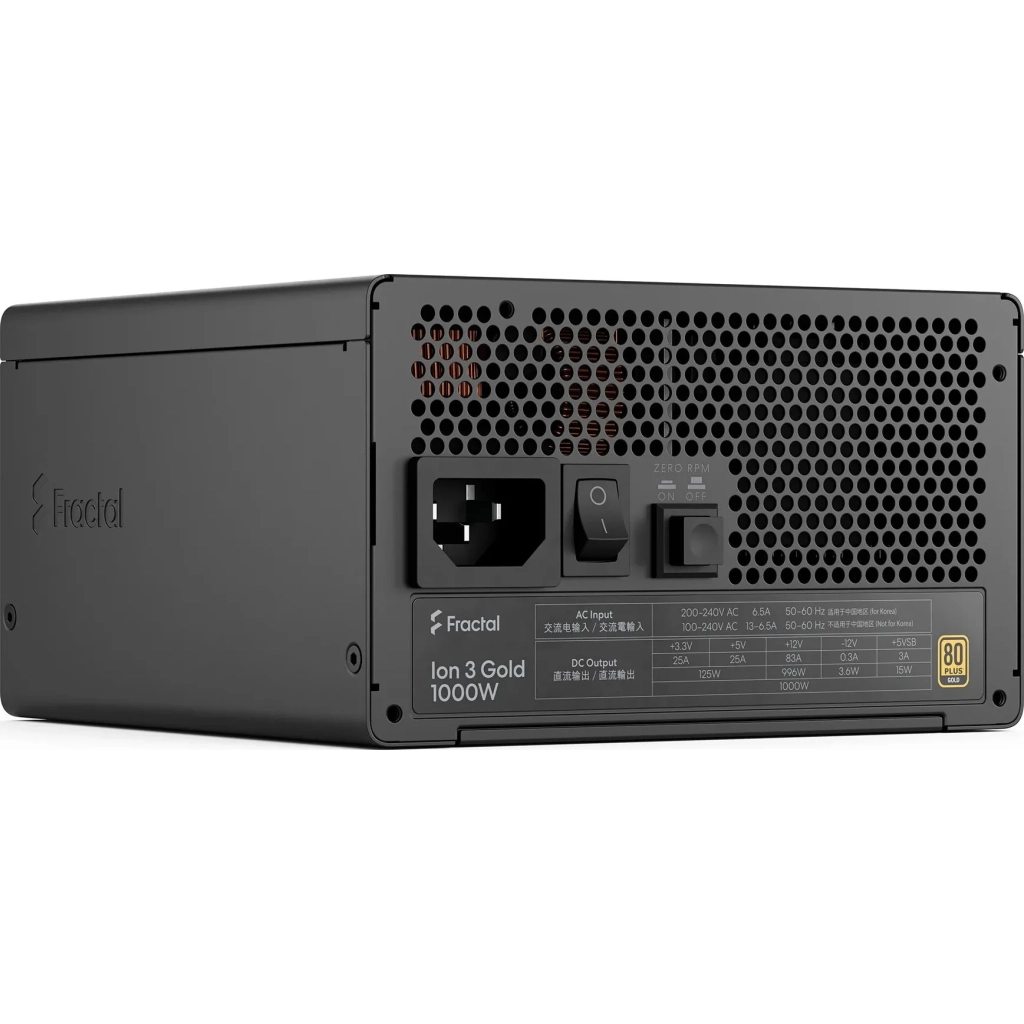 Блок живлення Fractal Design 1000W Ion 3 Gold (FD-P-IA3G-100-EU) - зображення 10