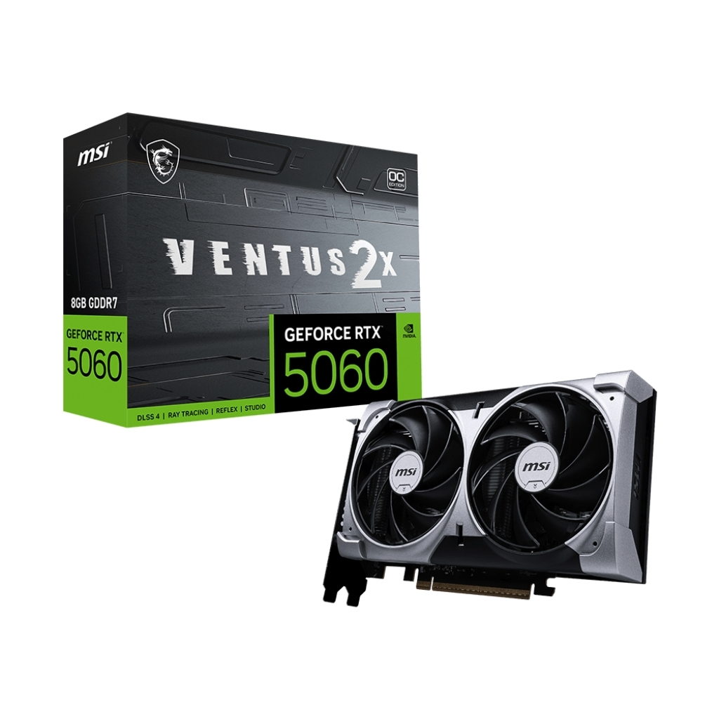 Відеокарта MSI GeForce RTX5060 8Gb VENTUS 2X OC (RTX 5060 8G VENTUS 2X OC) - зображення 5