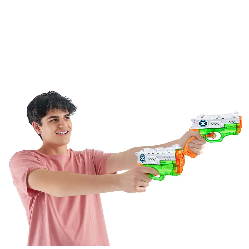 Іграшкова зброя Zuru X-Shot Warfare Набір водних бластерів Fast Fill Nano Double Pack (56334R) - зображення 3