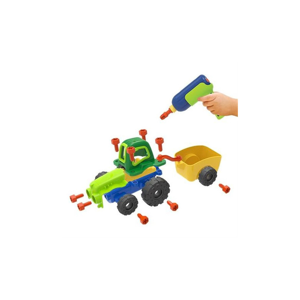 Конструктор EDU-Toys Трактор з інструментами (JS030) - зображення 4