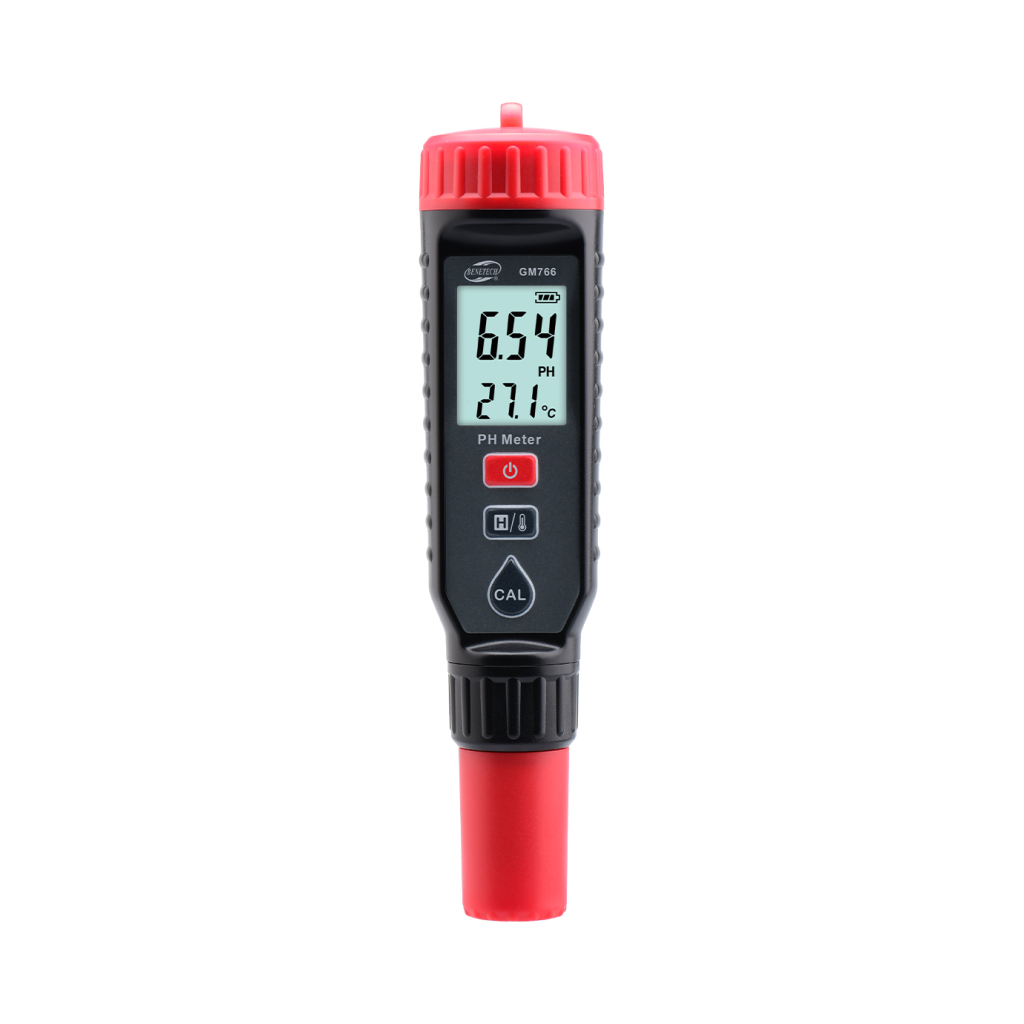 Тестер якості рідин Benetech кислотності та температури (pH-метр) 0,00-14,00 pH (+/-0,05%) (GM766) - зображення 2