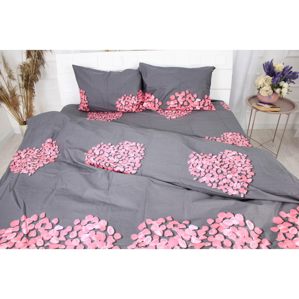 Постільна білизна MirSon Сатин 22-1290 Heart of flowers King Size (2200003605655) - зображення 2