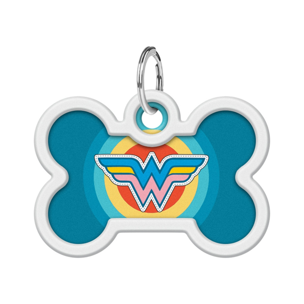 Адресник для тварин WAUDOG Smart ID з QR паспортом "Чудо жінка 1", кістка 40х28 мм (0640-1012) - зображення 2