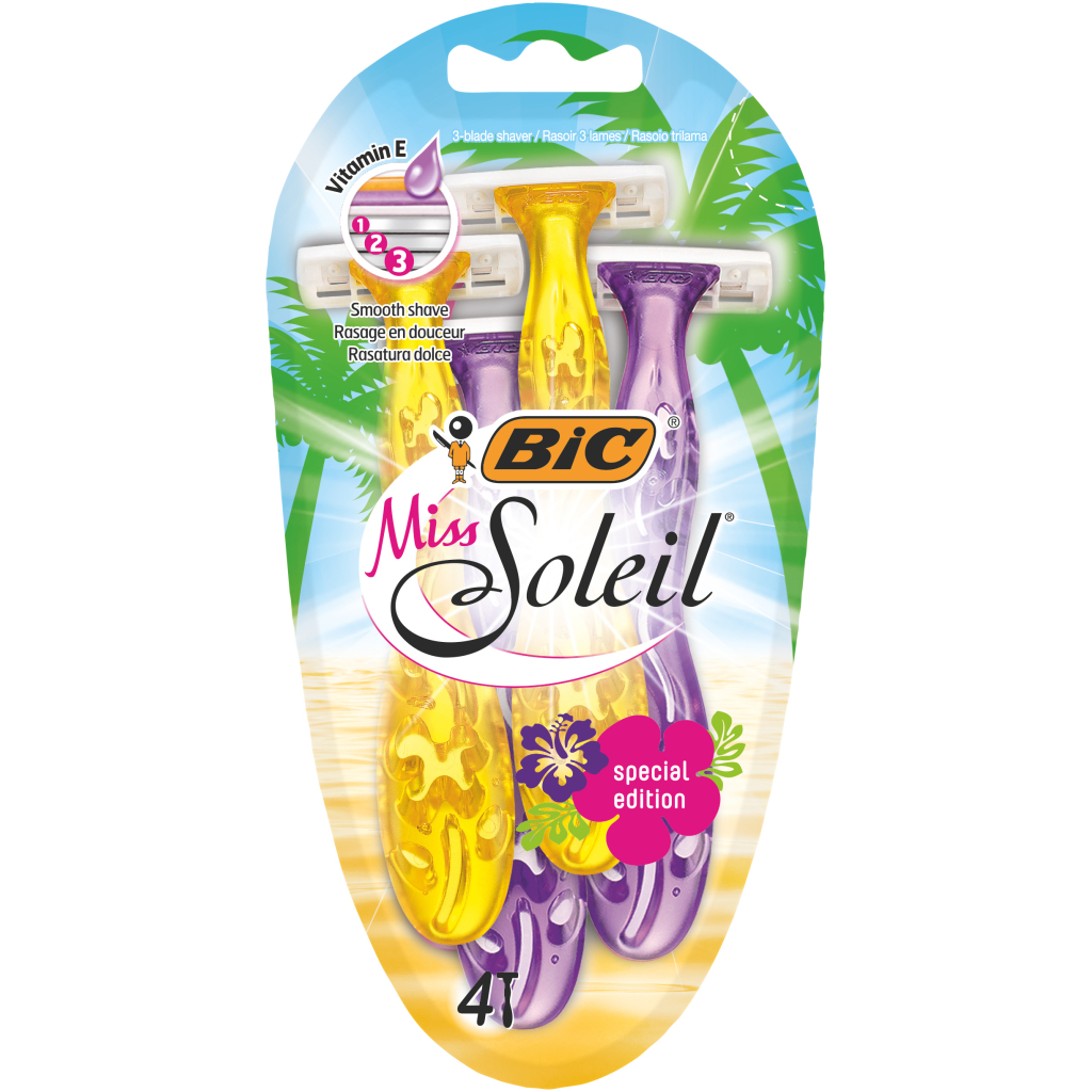 Бритва Bic Miss Soleil Tropical 4 шт. (3086123493049) - изображение 1