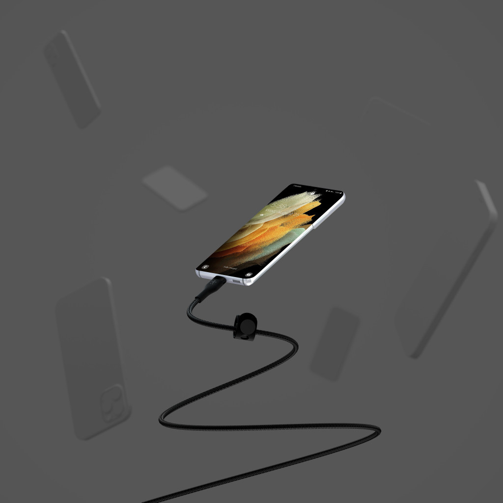 Дата кабель USB-C to USB-C 1.0m Belkin (CAB011BT1MBK) - зображення 3