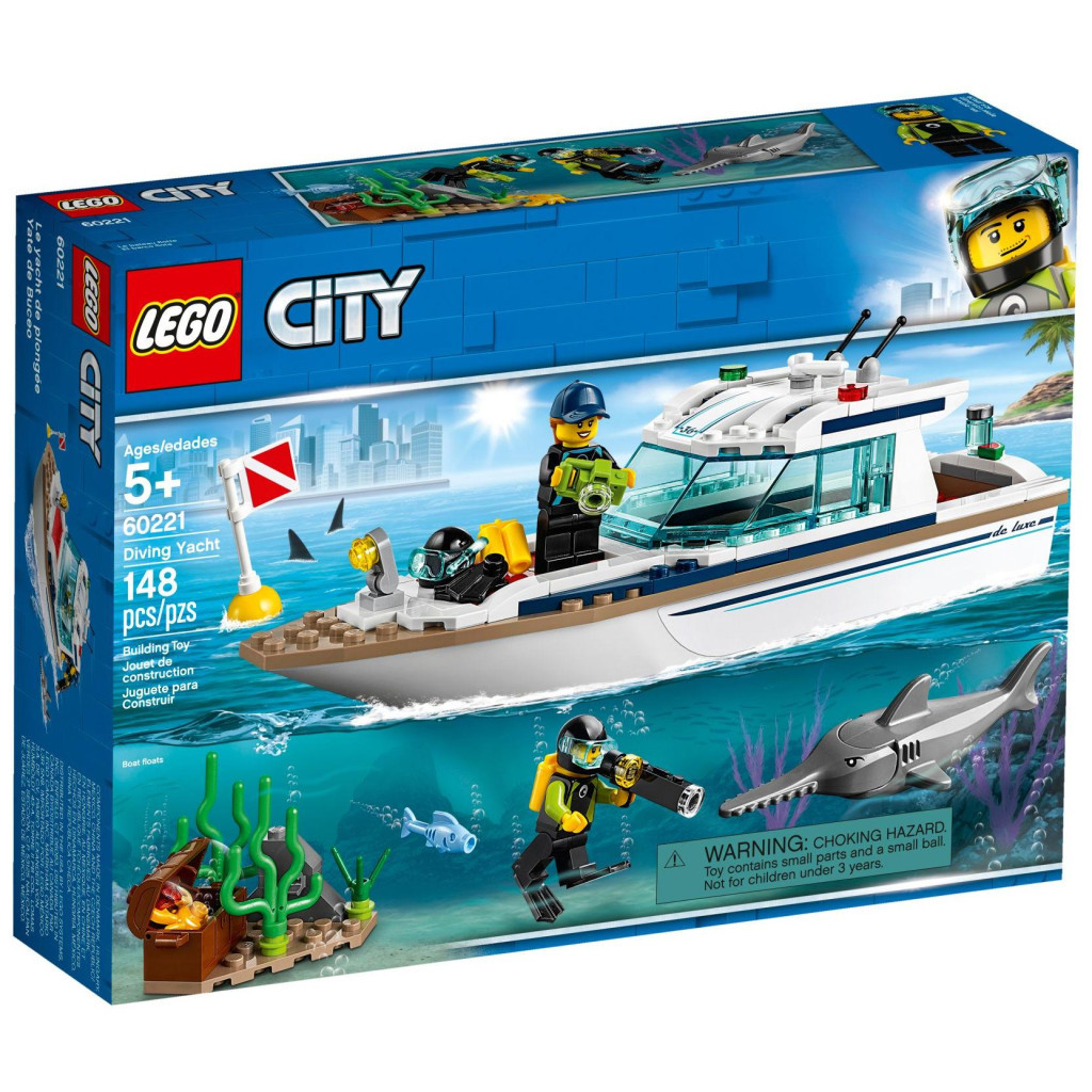 Конструктор LEGO City Яхта для дайвінгу 148 деталей (60221) - зображення 1