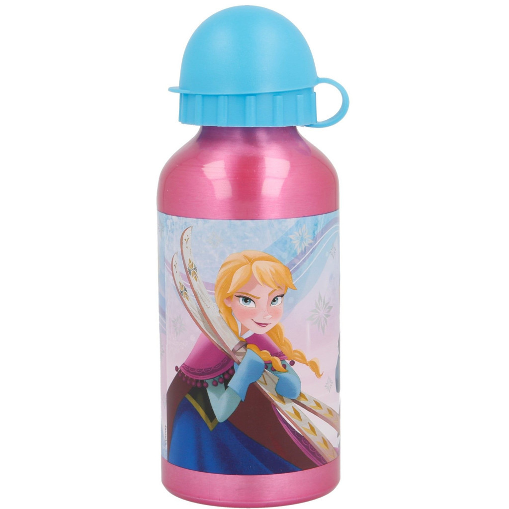 Поїльник-непроливайка Stor Disney - Frozen Iridescent Aqua, Aluminium Bottle 400 ml (Stor-17934) - зображення 1
