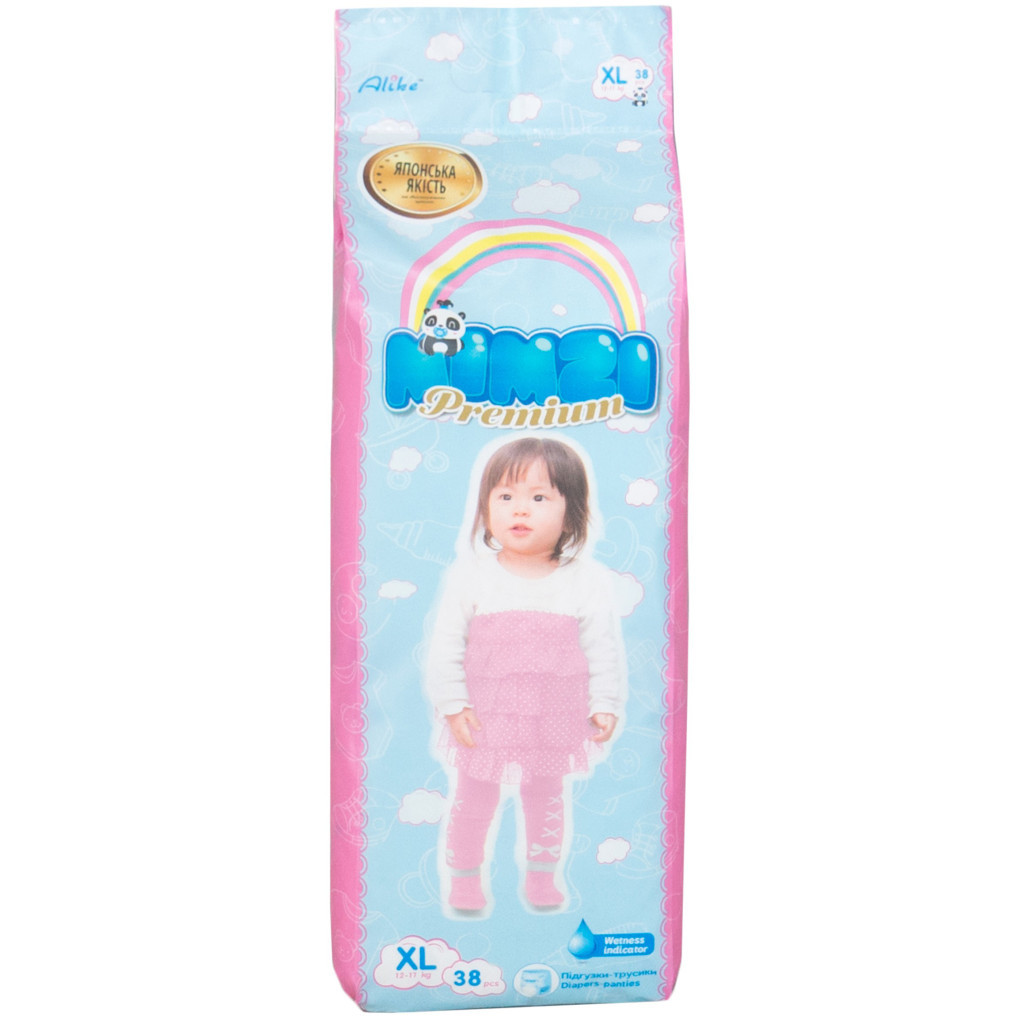 Підгузки Mimzi XL 12-17 кг 38 шт. (MPXL38) (4820209800142) - зображення 1