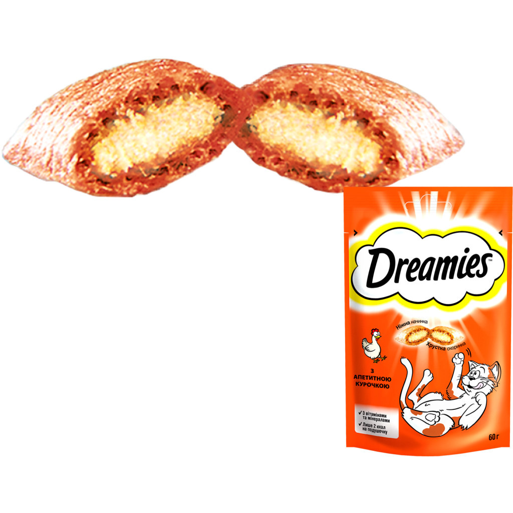 Ласощі для котів Dreamies з куркою 60 г (4008429037894) - изображение 3