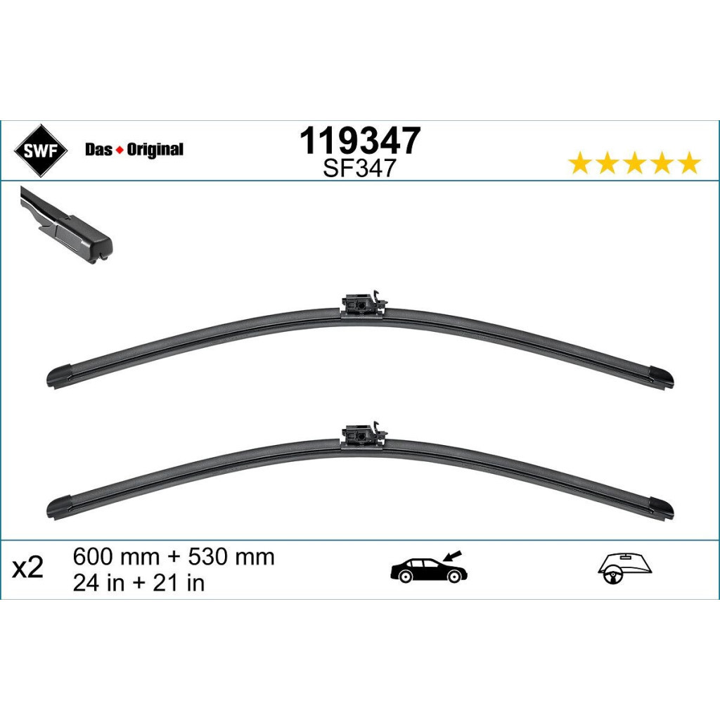Щітка склоочисника SWF 119347 - зображення 2