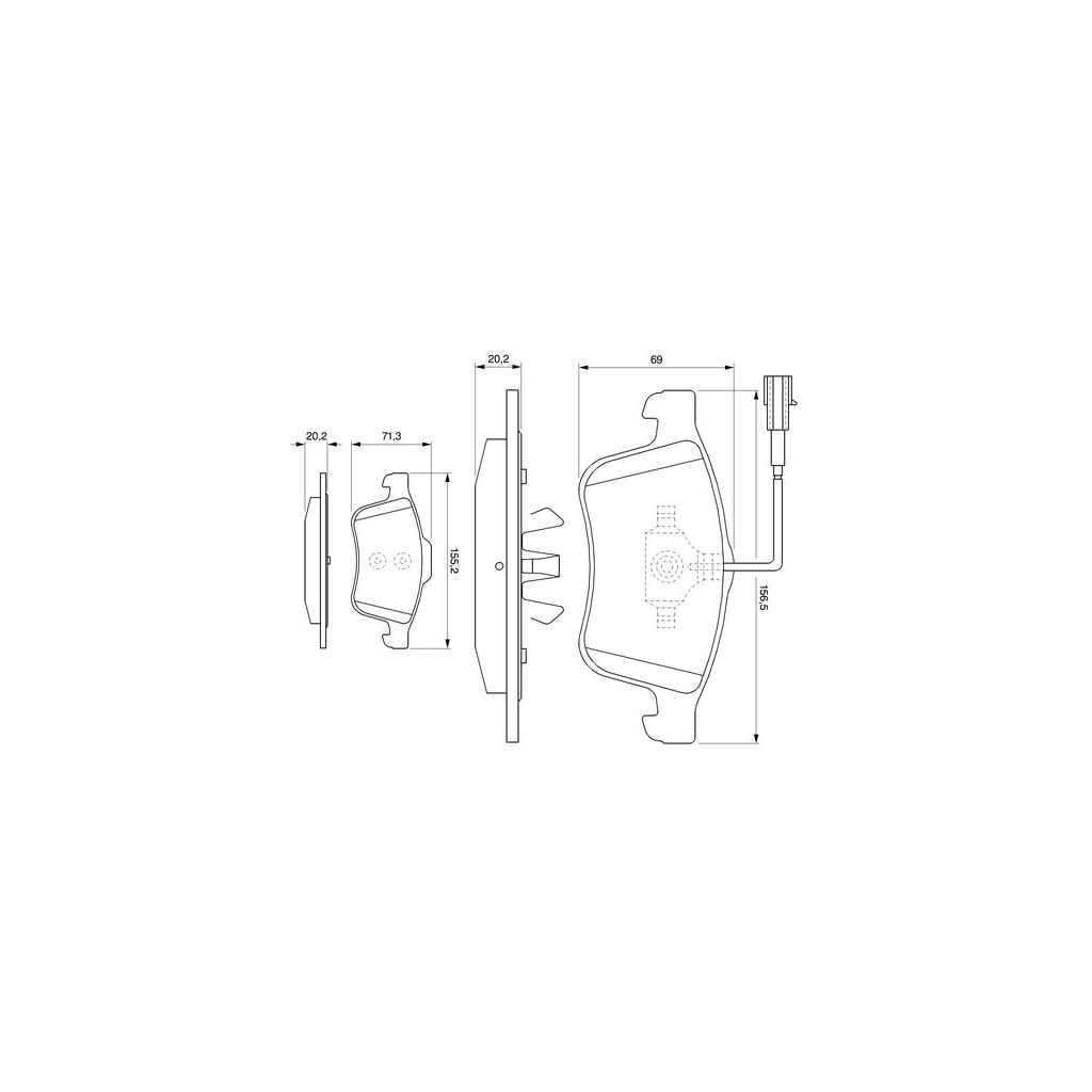 Гальмівні колодки Bosch 0 986 494 071 - зображення 2